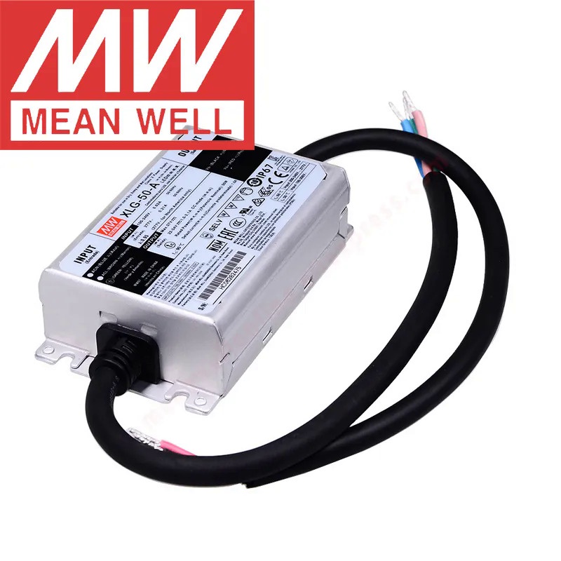 Mean Well IP67สำหรับในร่ม/กลางแจ้งพร้อมไฟถนน LED PFC Meanwell ไดร์เวอร์ LED โหมดพลังงานคงที่50W
