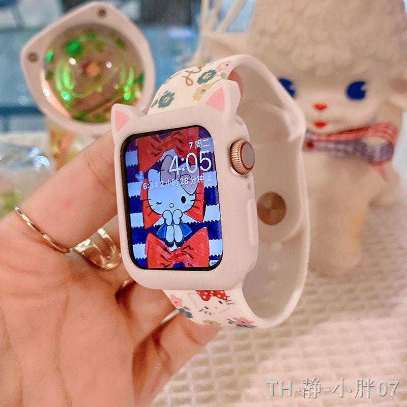 เคสป้องกันสายซิลิโคนสำหรับ Apple Watch สไตล์ Hello Kitty