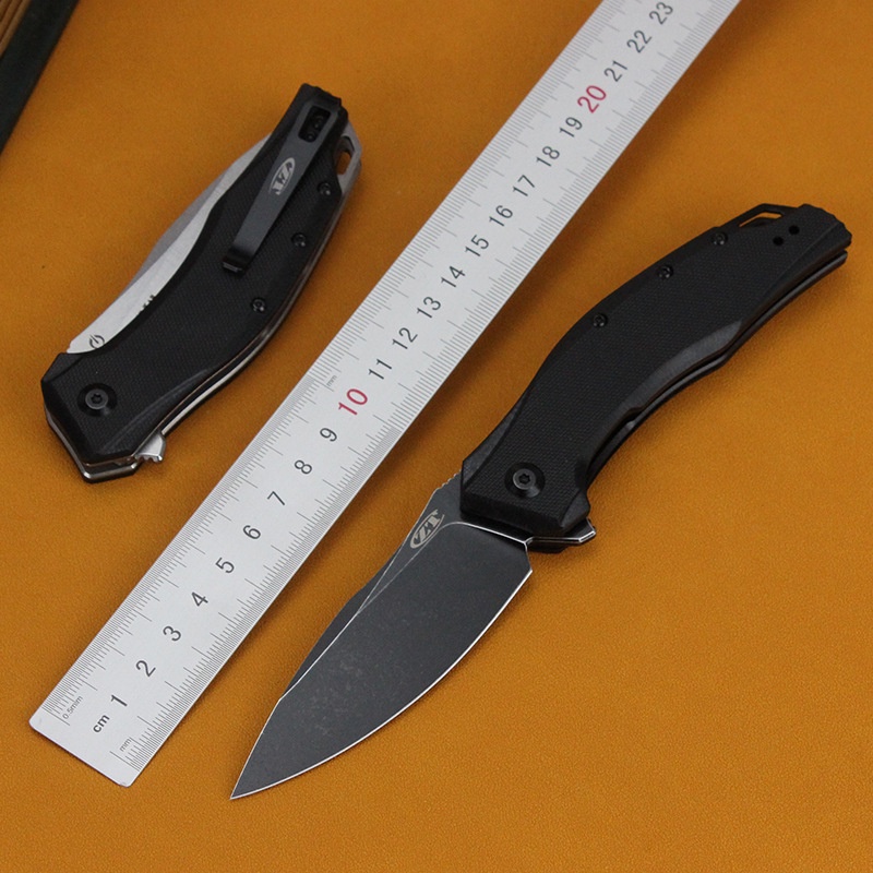 ZT0357ที่มีคุณภาพสูงกลางแจ้งมีดพับอเนกประสงค์กลางแจ้งG10ด้ามจับมีดพับป่า