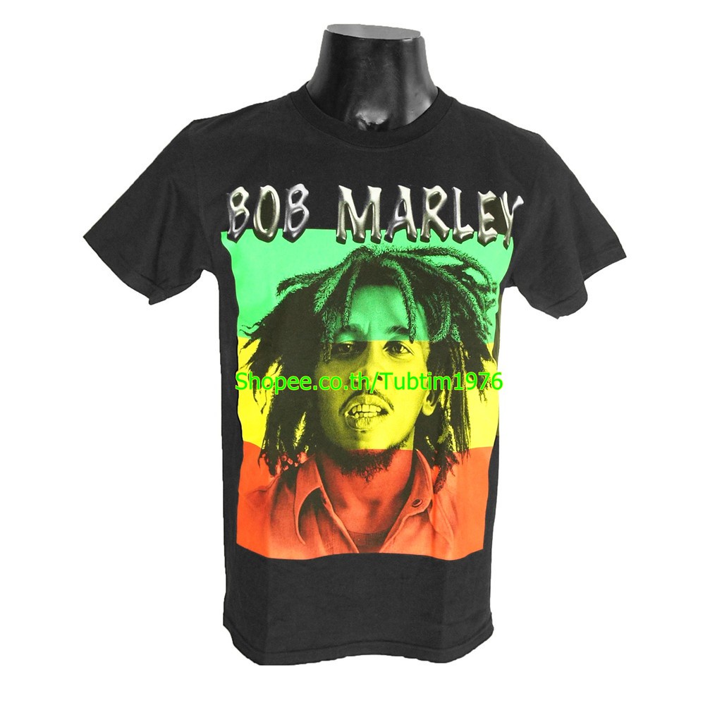 เสื้อวง Bob Marley วงดนตรีต่างประเทศ วินเทจ บ็อบ มาร์เลย์ TDB6036