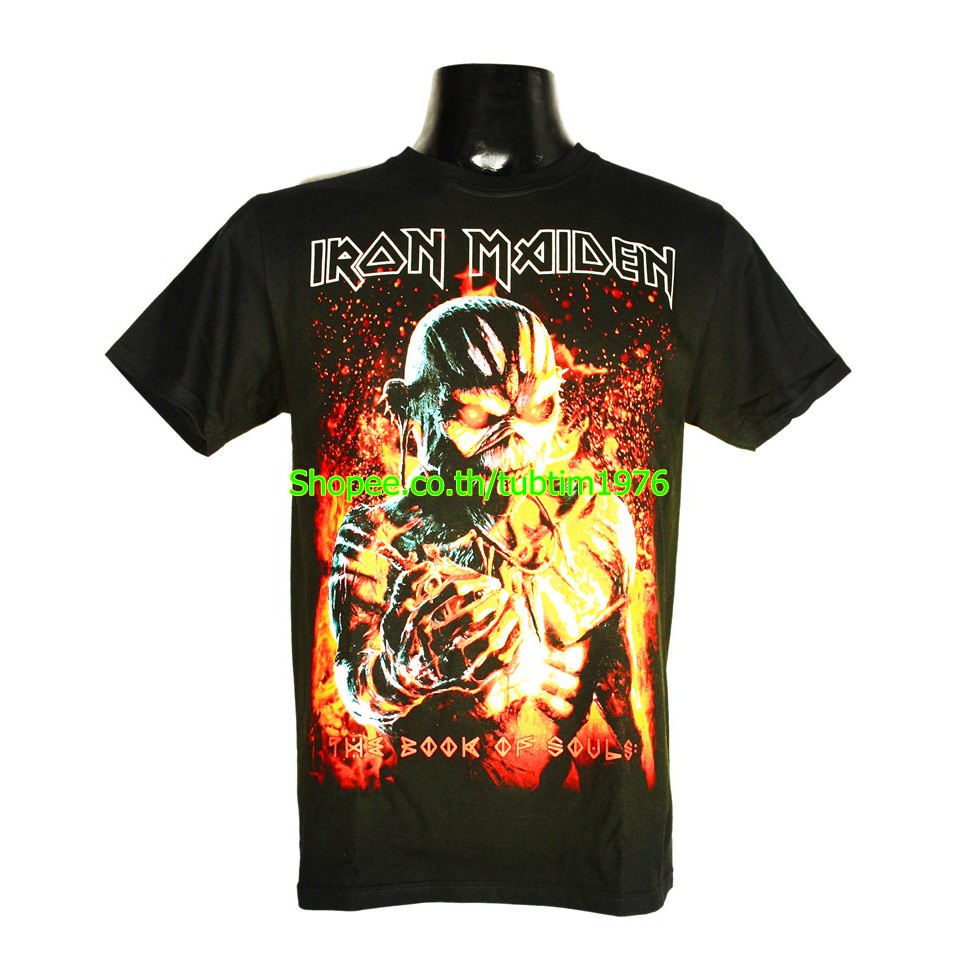 เสื้อวง Iron Maiden วงร็อค เมทัล สากล วินเทจ ไอเอิร์นเมเดน ไอร่อน IRN1676