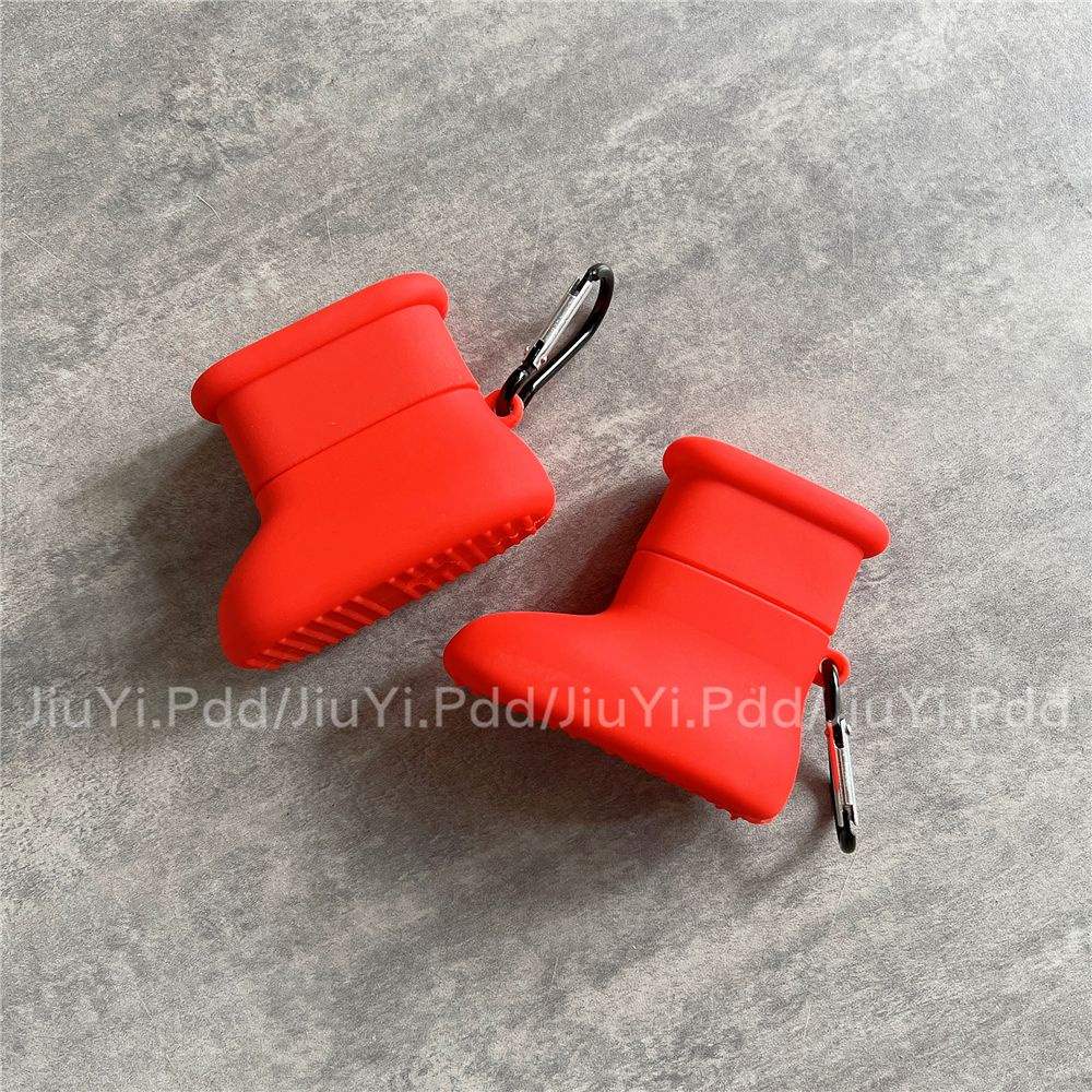 ﺴรองเท้าสีแดงของ Astro Boy เหมาะสำหรับ airpods ฝาครอบป้องกันรุ่นที่ 3 airpodspro เปลือกหูฟังบลูทูธ A