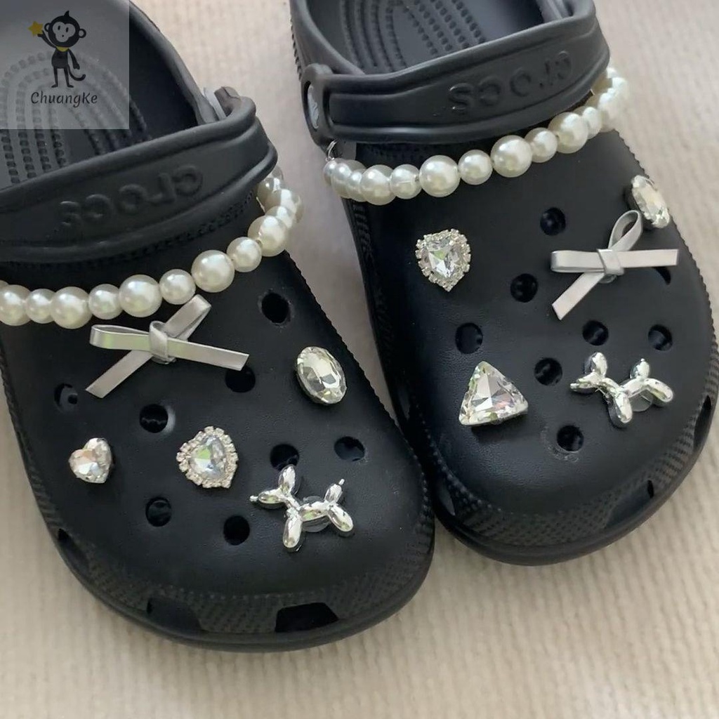 DIY ตัวติดรองเท้า ที่ติดรองเท้า รูปแบบการ์ตูน อุปกรณ์ตกแต่ง ตกแต่งสวยงาม สไตล์น่ารัก Fashion Accessories simple style