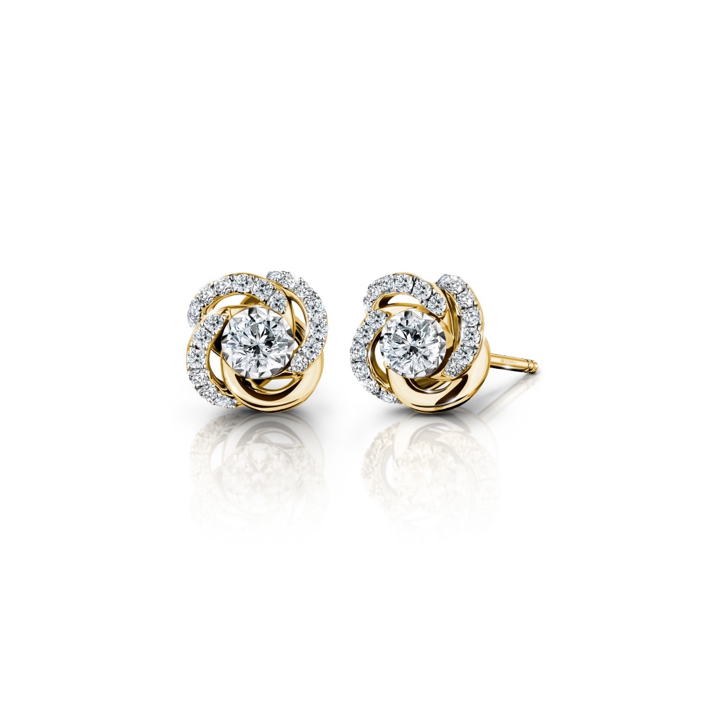 Jubilee Diamond ต่างหูเพชร Blossom Stud Earrings เพชรแท้ เพชรน้ำ 99