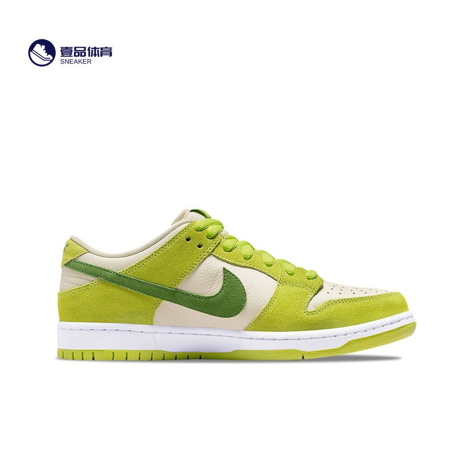 ✚♞▬Nike/Nike Dunk SB Low Beige Green Apple รองเท้าผู้ชายรองเท้าผู้หญิงกีฬาและรองเท้าพักผ่อน DM0807-300