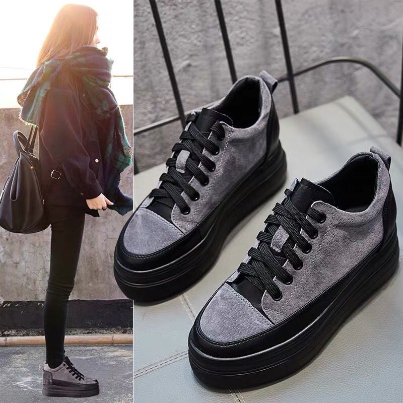 Fashion Platform Shoes Platform Shoes2023Autumn New Internet Hot Women's Shoes Korean Style Versatil