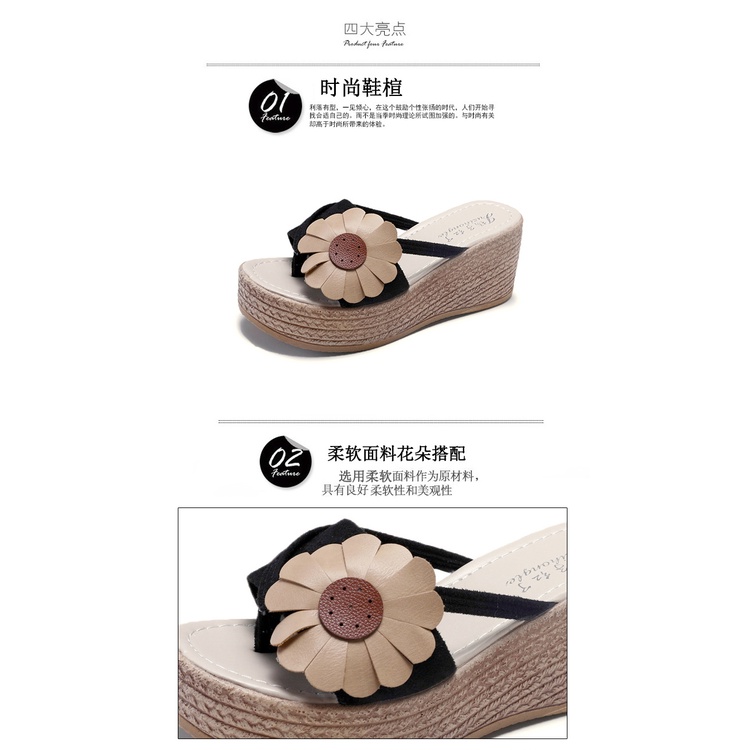 ใหม่ พร้อมส่ง รองเท้าแตะส้นสูง ส้นหนา แฟชั่นฤดูร้อน สําหรับผู้หญิง 2022