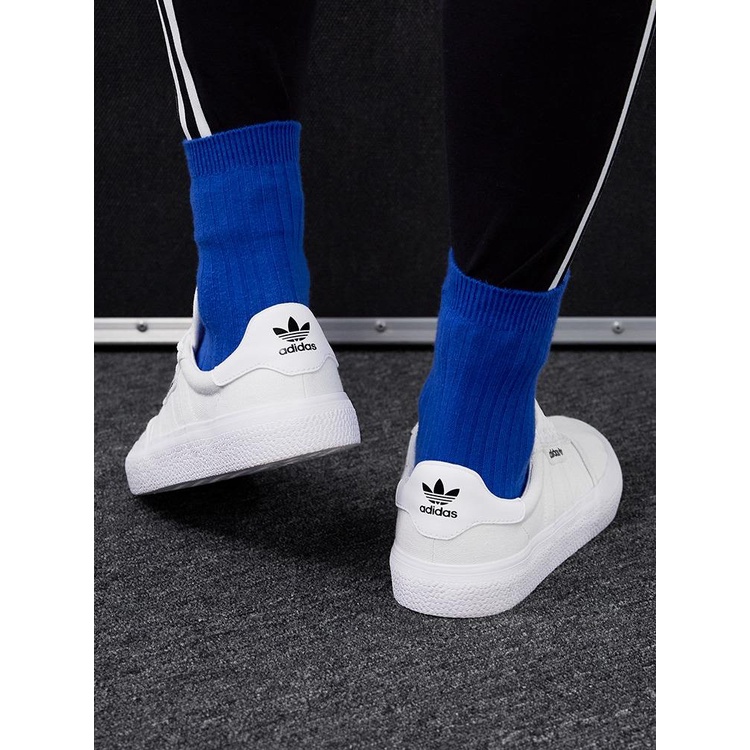 ▫►ↂadidas Adidas Official Clover 3MC รองเท้าผ้าใบกีฬาคลาสสิกสำหรับผู้ชายและผู้หญิง B22705