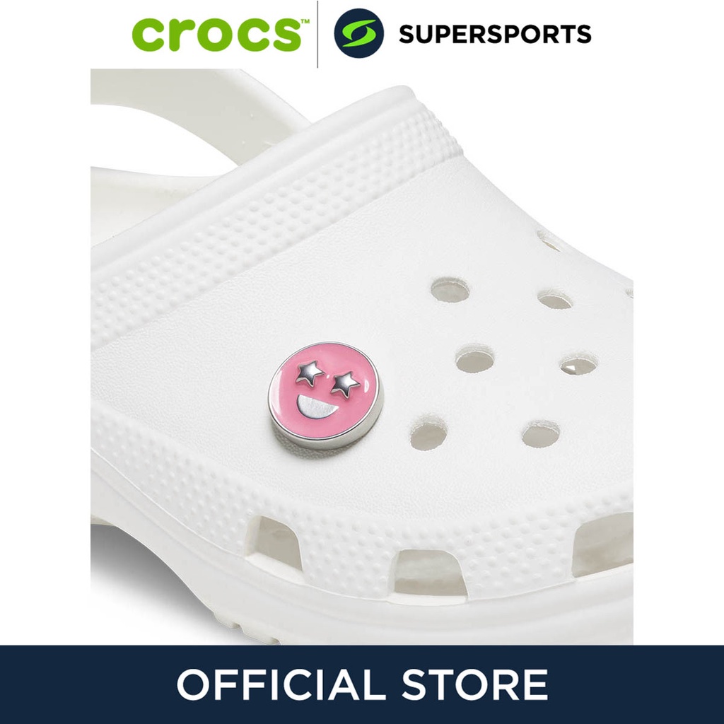CROCS Jibbitz Pink Pastel Enamel Face ตัวติดรองเท้า