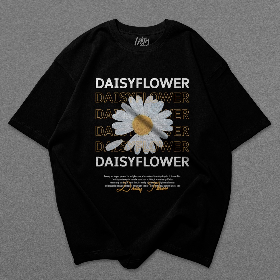 (พร้อมส่ง)เสื้อยืด OVERSIZE UX ลาย DAISY - COTTON NO.20 [UNITH STORE] UX7