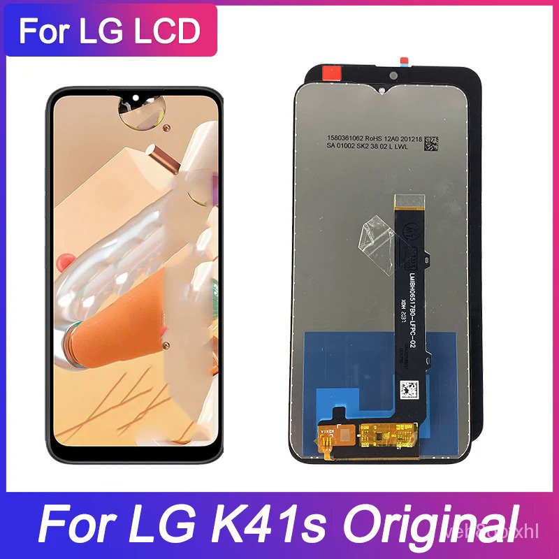 100% ทดสอบ6.55สำหรับ LG K41S จอแสดงผล LCD หน้าจอสัมผัสที่มีกรอบ Digitizer สมัชชาเปลี่ยนสำหรับ LG K41
