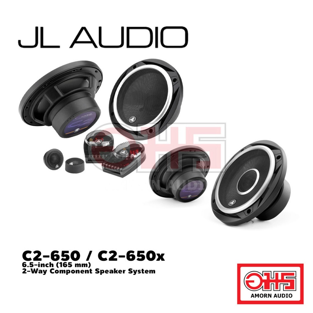 JL Audio SET ลำโพง รุ่น C2-650 และ C2-650x ( ลำโพงแยกชิ้น และลำโพงแกนร่วม ขนาด 6.5 นิ้ว ) amorn