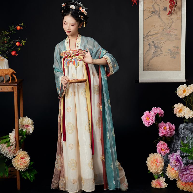 ชุดฮั่นฝู แต่งตัว ชุดจีนโบราณ ผู้หญิงHunfu ชุดจีนโบราณ กระโปรงยาว กระโปรงยาว ชุดจีนโบราณผู้หญิ เครื่องแต่งกายจีนโบราณ