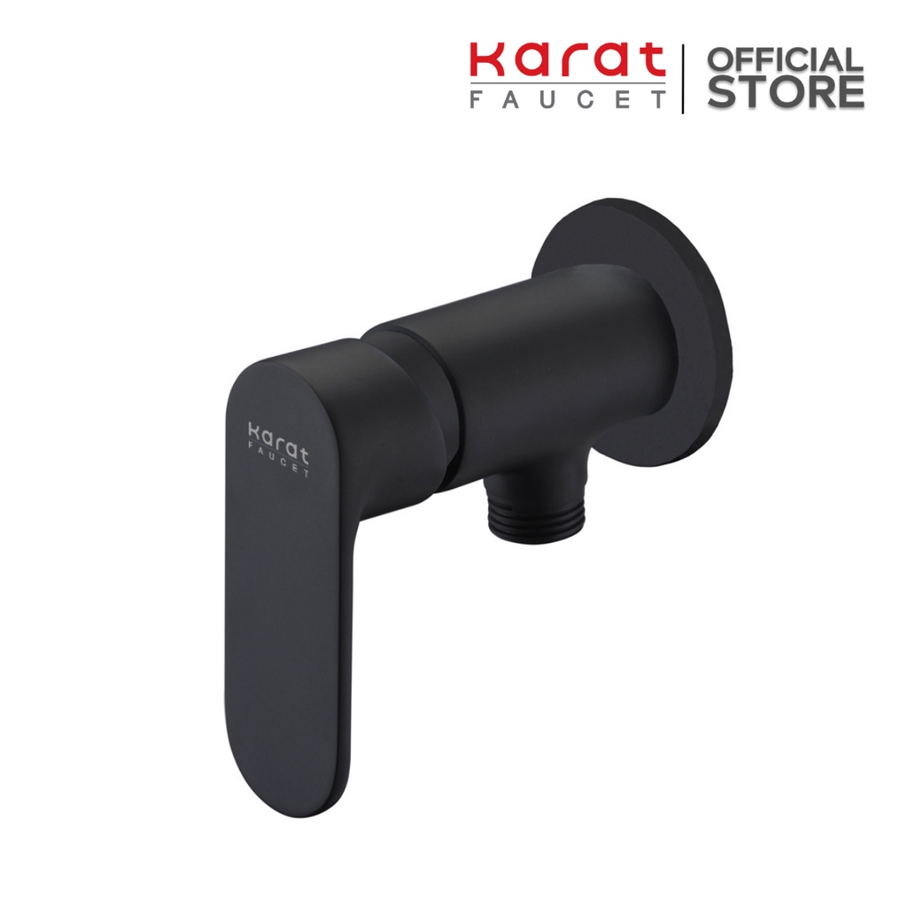 Karat Faucet ก๊อกฝักบัวเดี่ยวติดผนัง แบบก้านโยก สีดำ รุ่น KF-58-870-55
