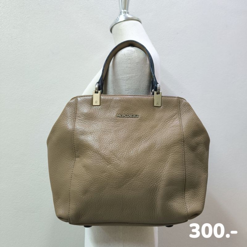MONTAGUT กระเป๋าหนังแท้ มือ2 "พร้อมส่ง"