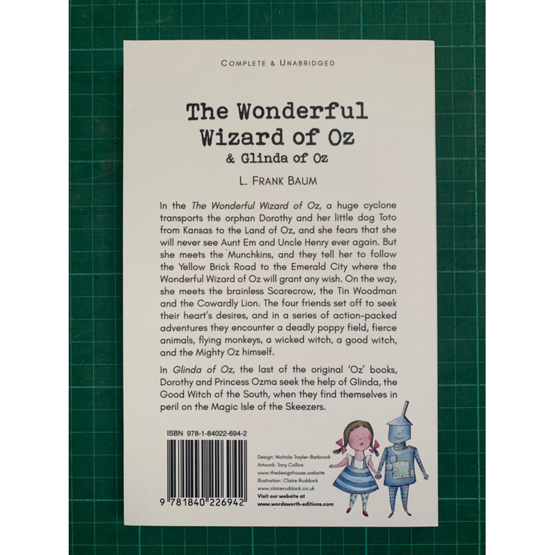 DKTODAY หนังสือ WORDSWORTH READERS: THE WONDERFUL WIZARD OF OZ & GLINDA OF OZ ราคา ถูกที่สุด ดีลบีเคเค แกลเลอรีภาพที่ 3