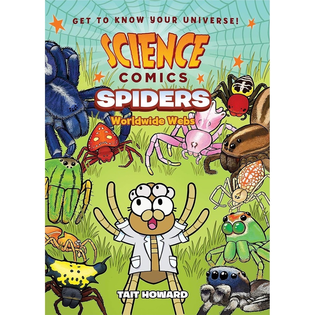 New Book หนังสืออังกฤษ Science Comics: Spiders : Worldwide Webs (Science Comics) [Paperback]