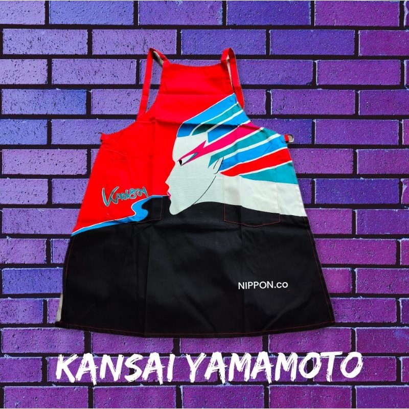 ผ้ากันเปื้อนKansai yamamoto vintage80'sแท้ออกช็อป(มือสอง)