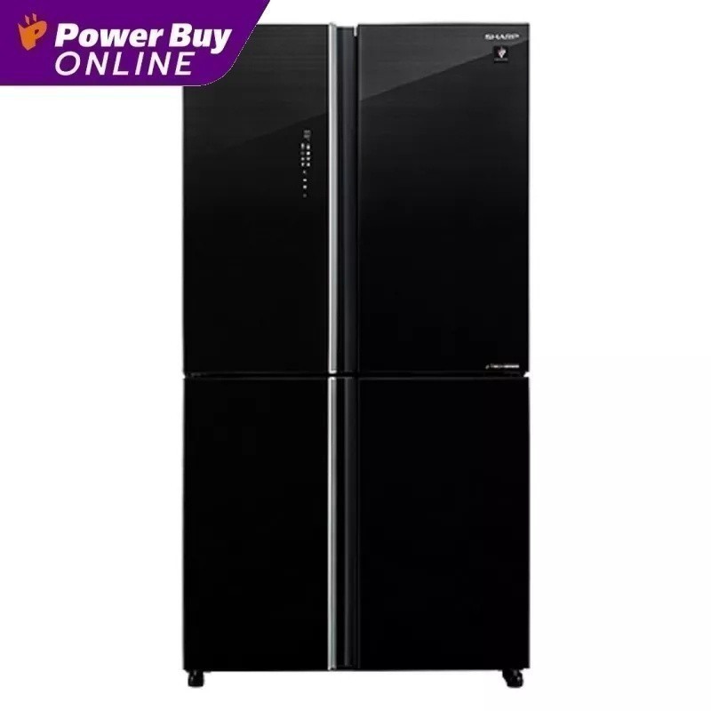 New2022 SHARP ตู้เย็น 4 ประตู (18.5 คิว, สีดำ) รุ่น SJ-FX52GP-BK