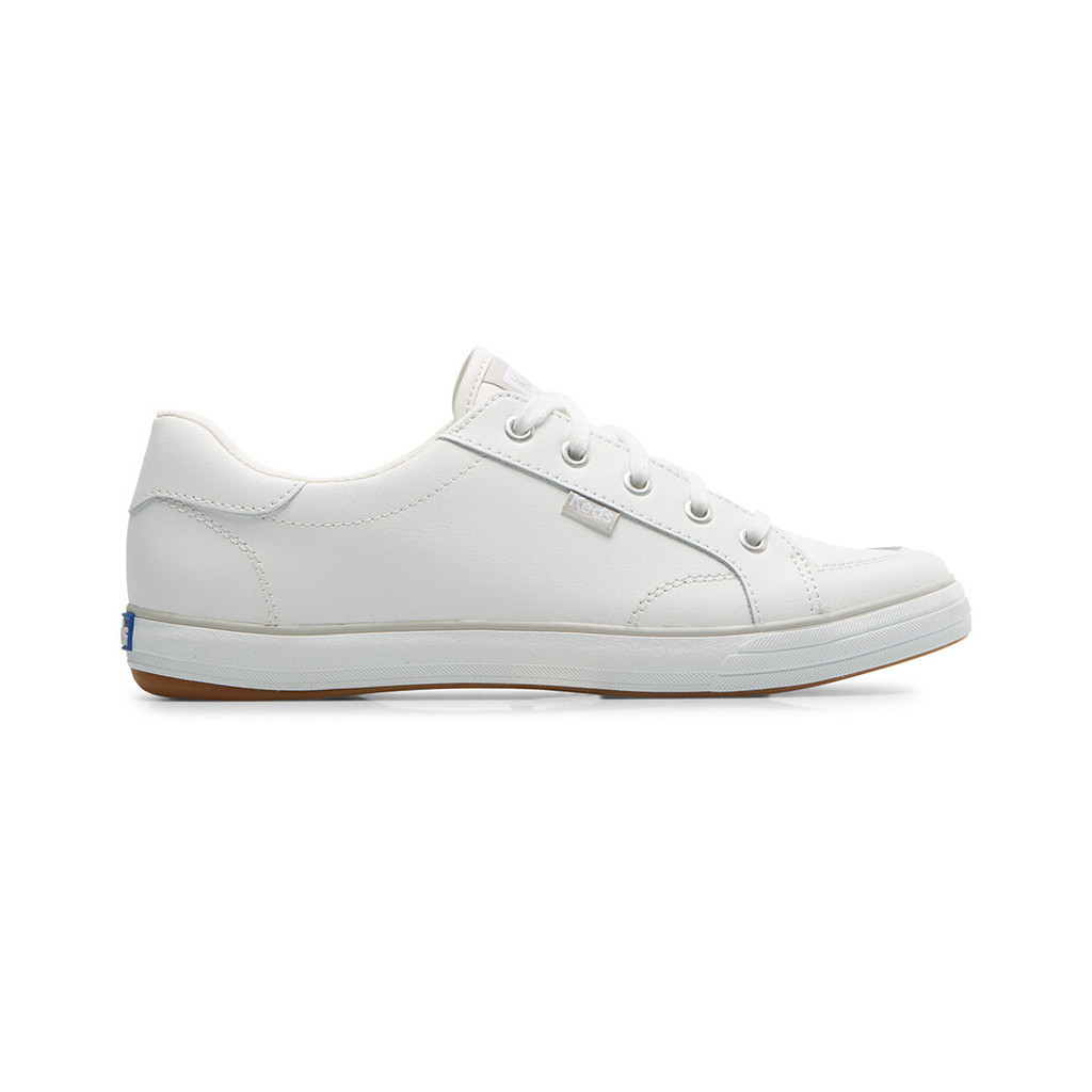 KEDS รองเท้าผ้าใบหนัง แบบผูกเชือก รุ่น CENTER III LEATHER สีขาว ( KW-CNTRIII2 )
