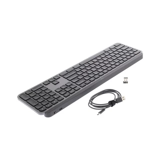 LOGITECH BLUETOOTH MULTI-DEVICE KEYBOARD (คีย์บอร์ด) MX KEYSS GRAPHITE - A0155133