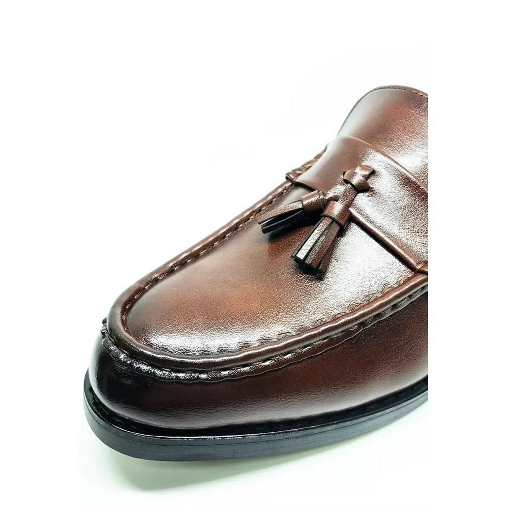👠รองเท้าผู้ชาย Tassel loafer 100%พื้นเย็บไม่ลื่นรองเท้าโลฟเฟอร์ wedding clarks man flats oxfords tassel formal zapato - รูปที่ 7