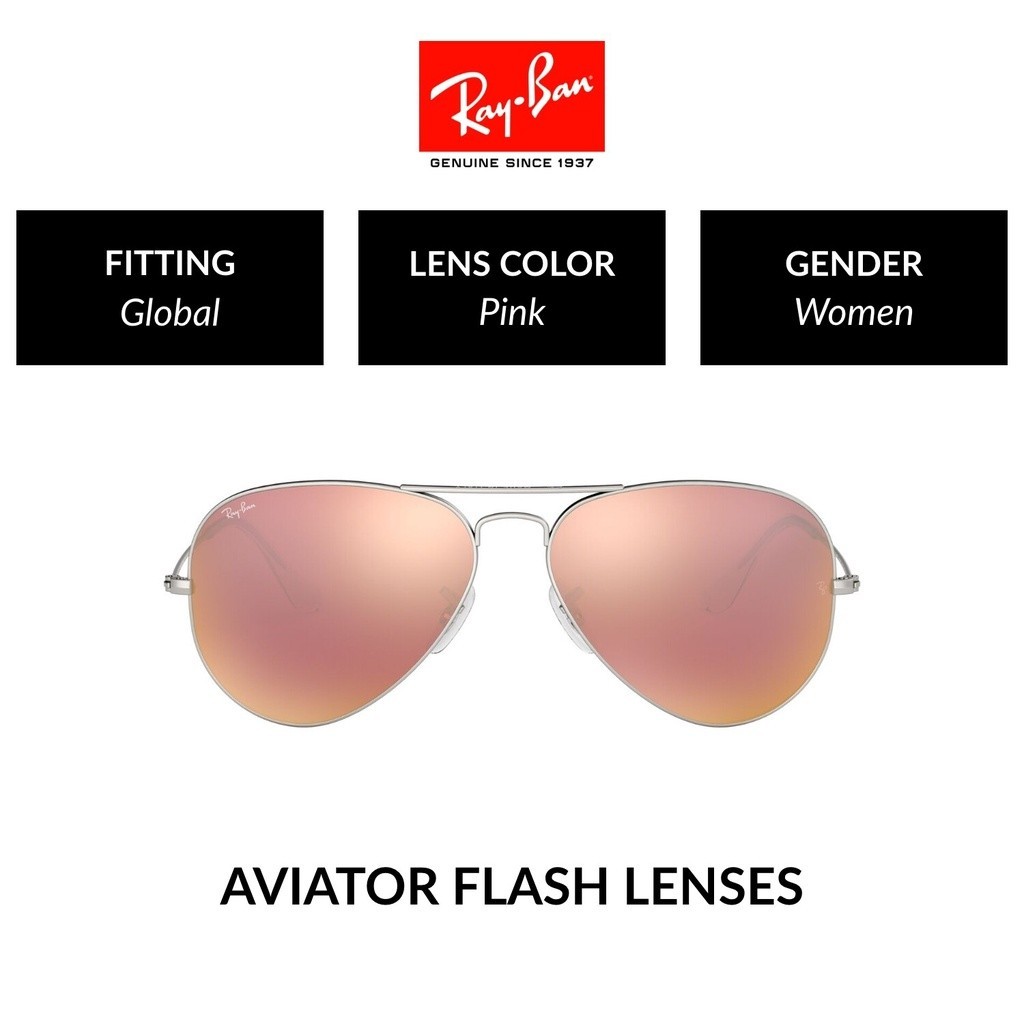 Ray-Ban Aviator Large Metal – RB3025 019/Z2  size 58 -sunglasses แว่นกันแดด