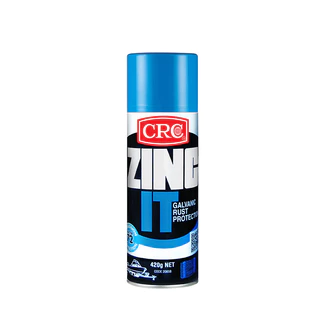 CRC Zinc-It สเปรย์ซิงค์ สเปรย์กันสนิม เคลือบโลหะ ป้องกันสนิม สีเทาเมทัลลิค 350 กรัม ของแท้