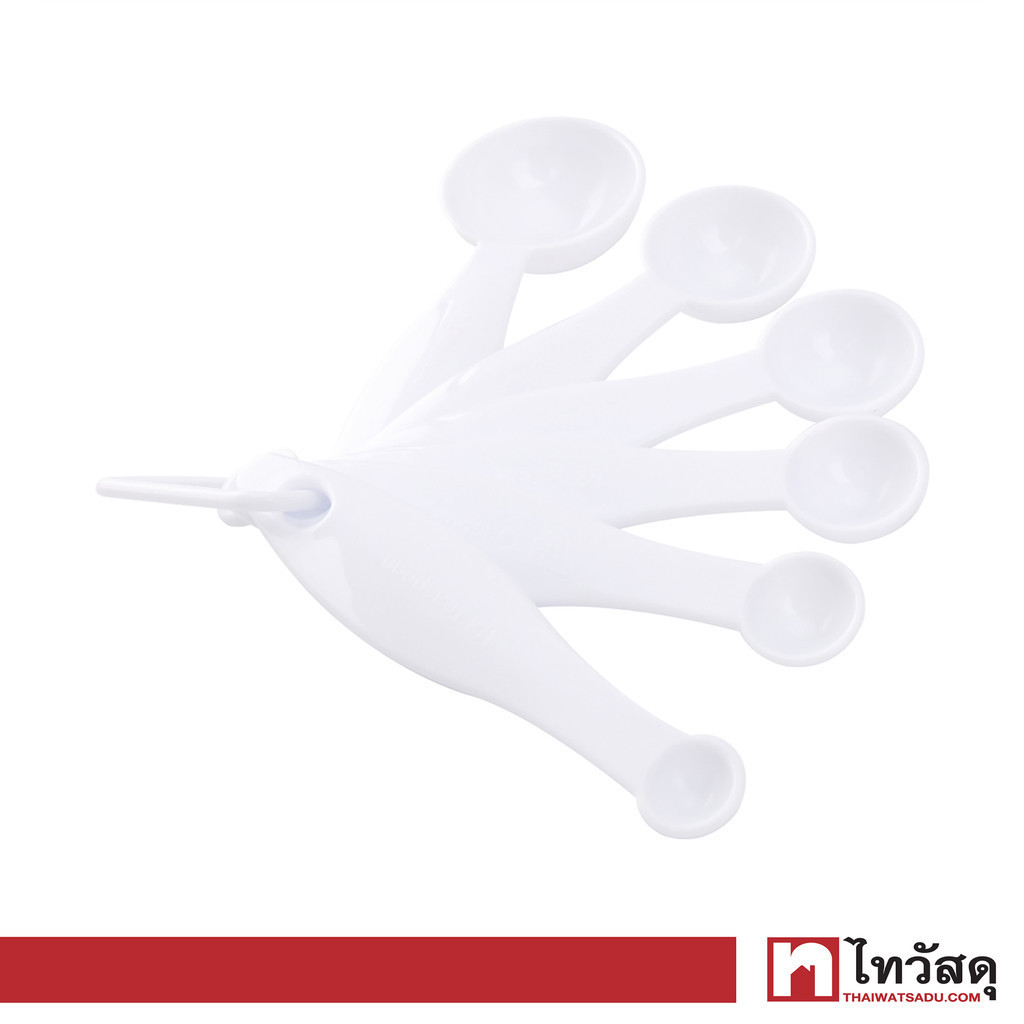 KASSA HOME ชุดช้อนตวง รุ่น AE7B1-6PCS (ชุด 5 ชิ้น) สีขาว