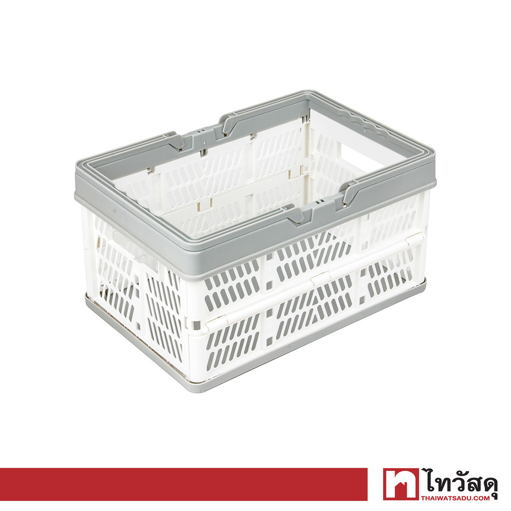 KASSA HOME ตะกร้าช็อปปิงอเนกประสงค์พับเก็บได้ (M) Candice รุ่น TG51133 ขนาด 38 x 25.5 x 20 ซม.