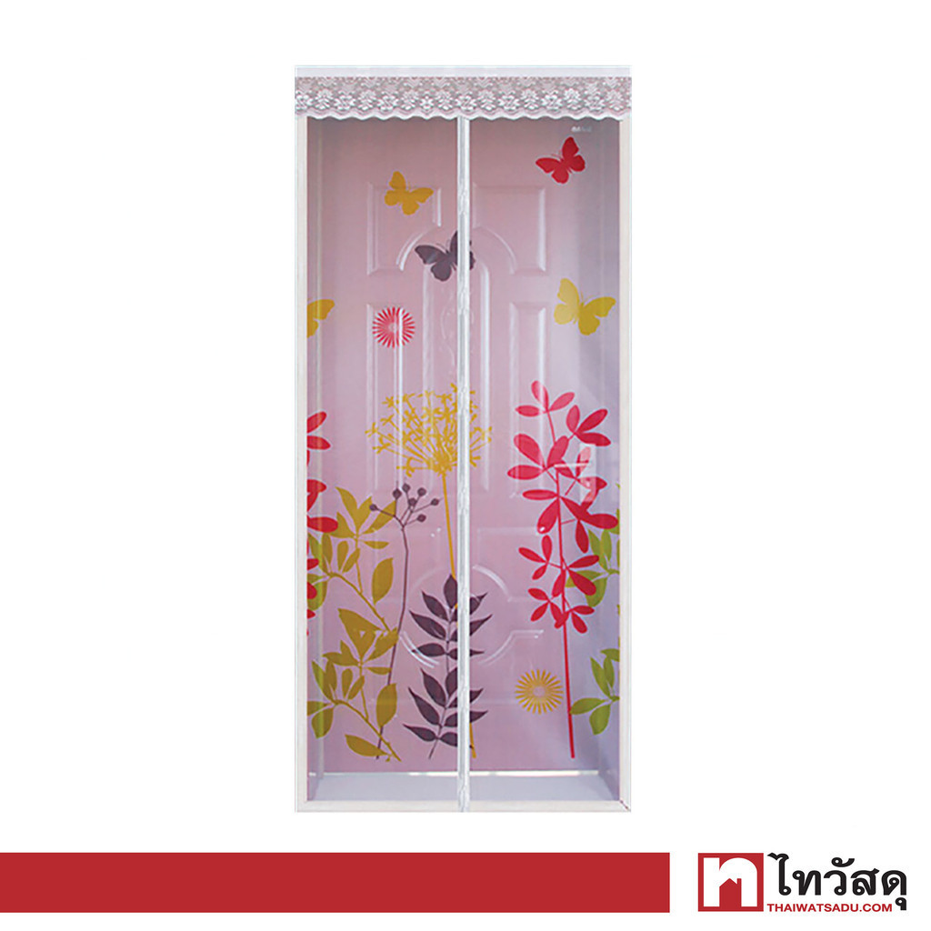 KASSA HOME ม่านกันยุงแถบแม่เหล็ก Butterfly รุ่น YH-02 ขนาด 90 x 210 ซม. สีขาว