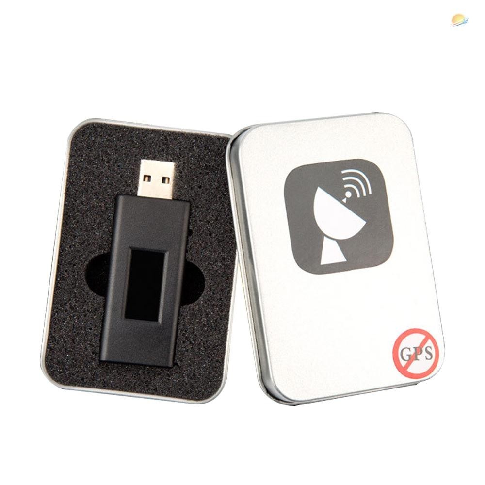 U Disk Type Global Position System L2 Signal Shielding USB Interface Car Shielding Device with LED Display and Metal Sto