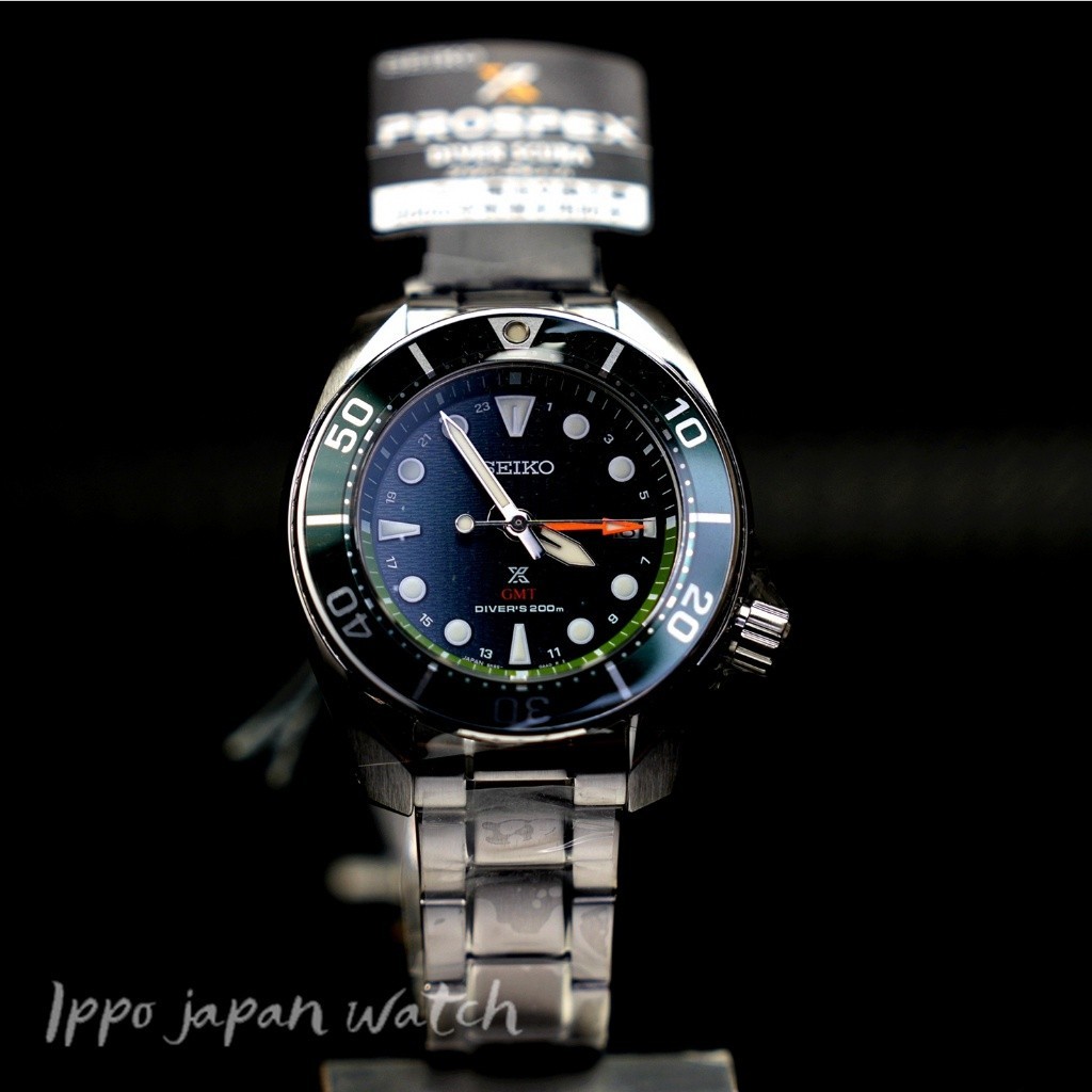 นาฬิกา JDM★PROSPEX SBPK001นาฬิกา Seiko นาฬิกา DIVER SCUBA Solar GMT ผู้ชายสีเงิน