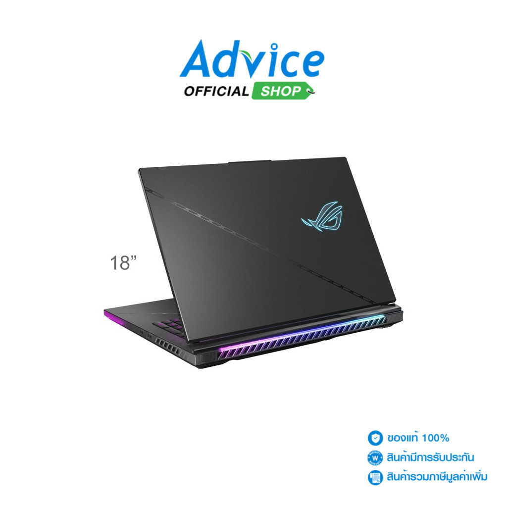 Asus Notebook (โน๊ตบุ๊ค)  ROG Strix Scar 18 G834JYR-R6052W (Eclipse Gray) - A0157026