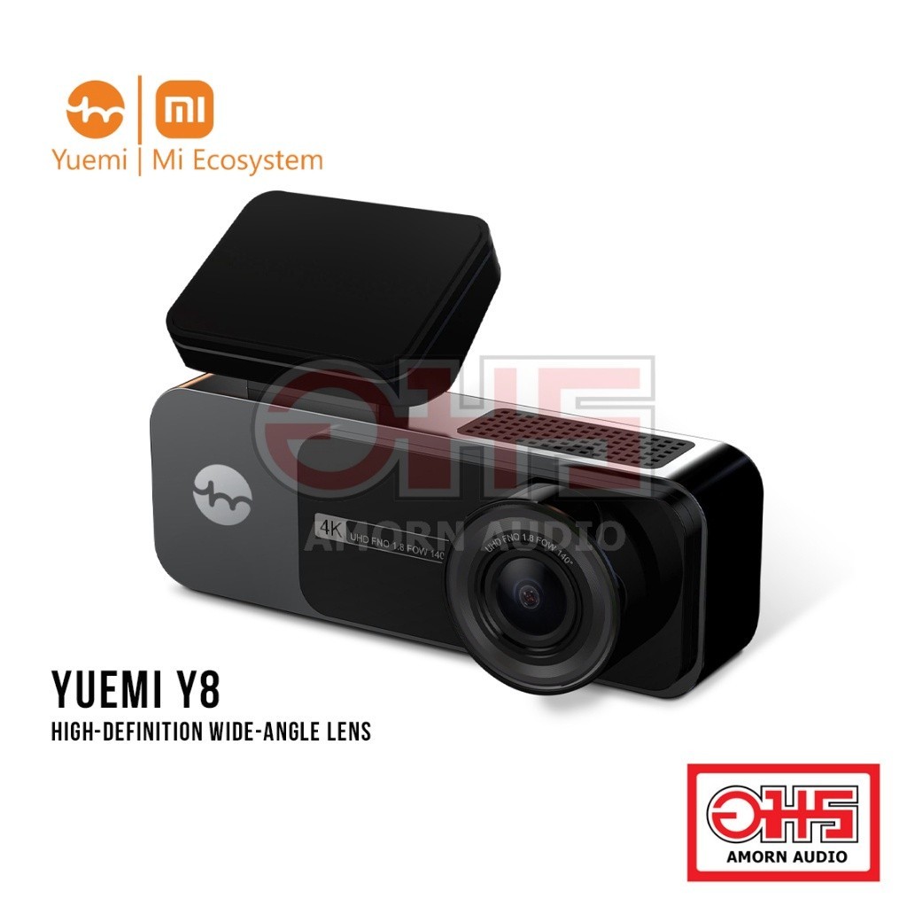 Yuemi | Mi Ecosystem Yuemi Y8 Dash Cam Car Camera กล้องติดรถยนต์ ความละเอียด 4K AMORN AUDIO