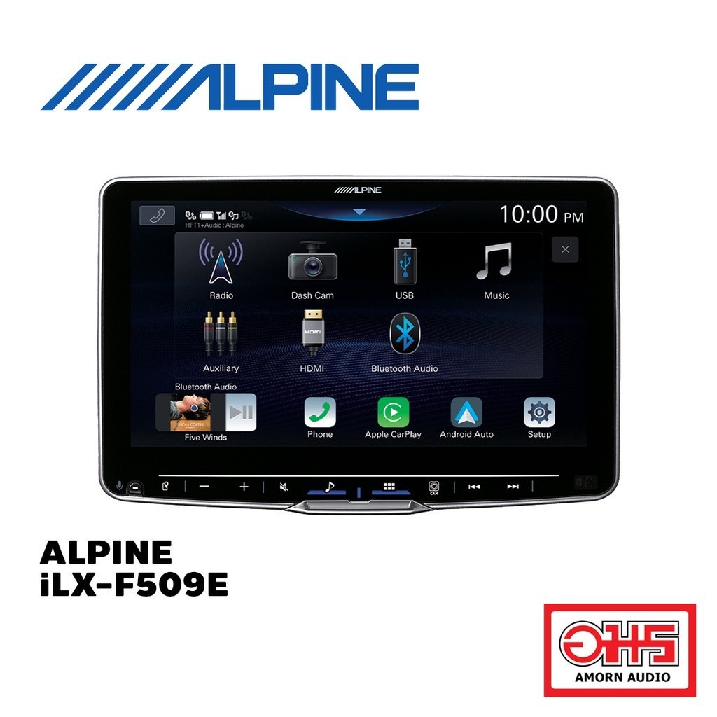 ALPINE iLX-F509E (PRE-ORDER) วิทยุรถยนต์ 9 นิ้ว รองรับไฟล์ Hi-res 9INCH  CARPLAY WIRELESS AND ANDRIO