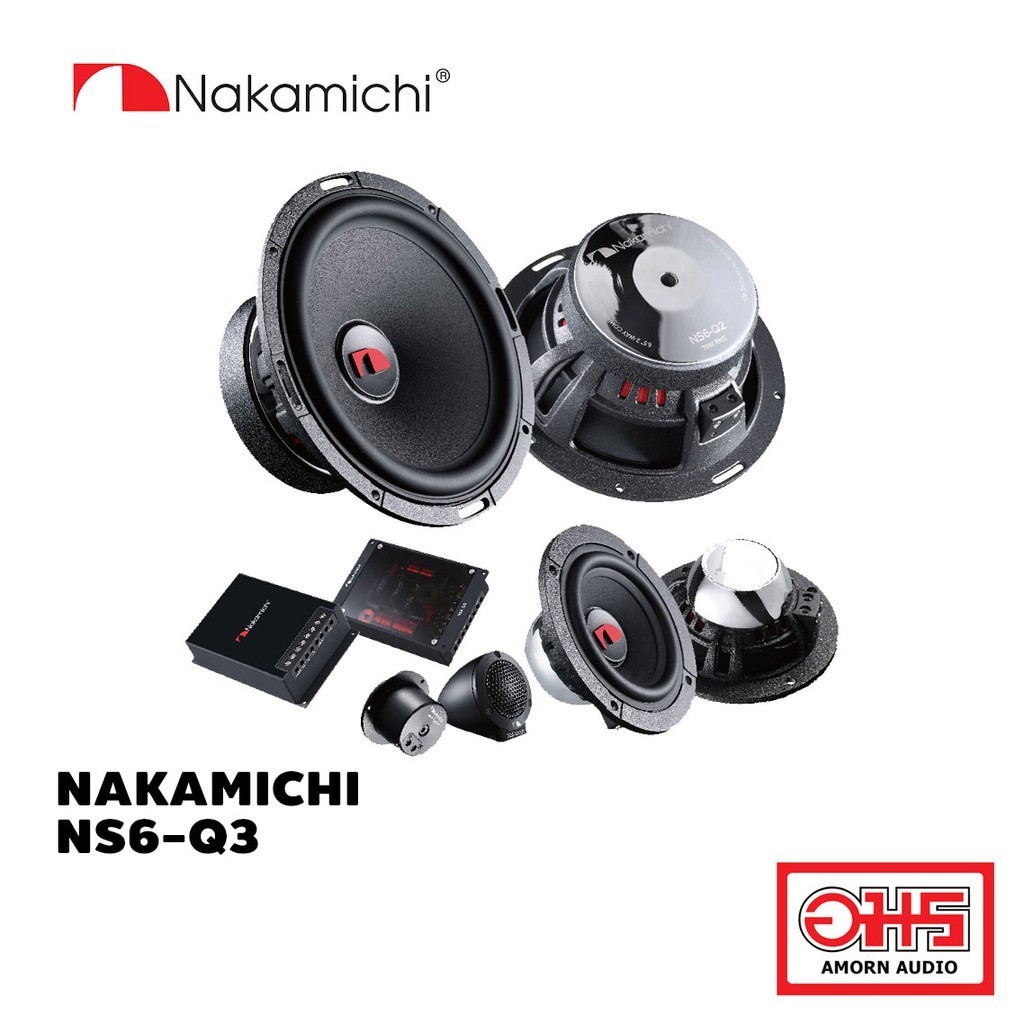 NAKAMICHI NS6-Q3 ลำโพง 6.5 นิ้ว 3 ทาง พร้อม WOOFER เสียงเบส TWITTER เสียงแหลม AMORNAUDIO