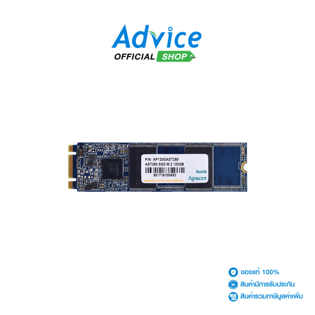 APACER 120 GB SSD M.2 AST280 SATA M.2 2280 - A0105312