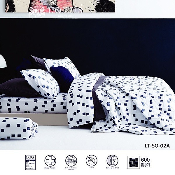 LOTUS ชุดผ้าปู 6ฟุต 1ชิ้น รุ่น Soho รหัส LT-SO-02A