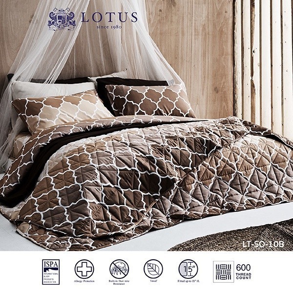 LOTUS ผ้าปู 6ฟุต 1ชิ้น รุ่น Soho รหัส LT-SO-10B