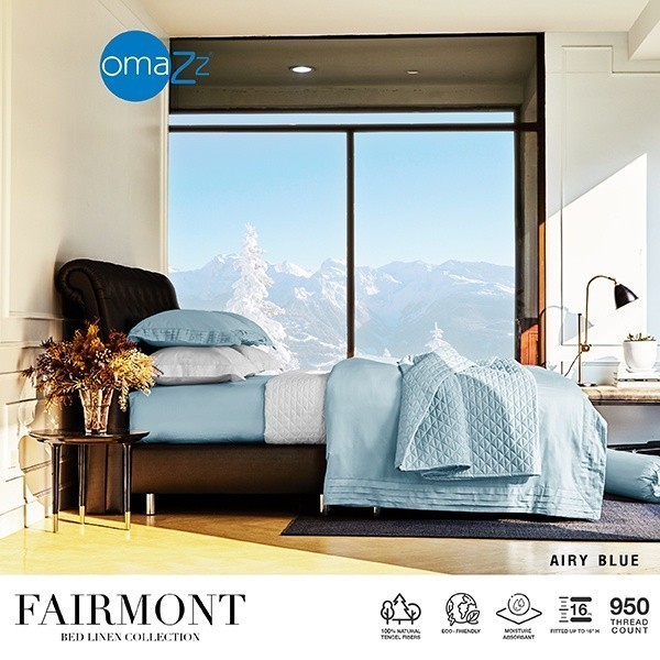 Omazz ปลอกผ้านวม 70x90 นิ้ว Collection Fairmont รหัส Airy Blue