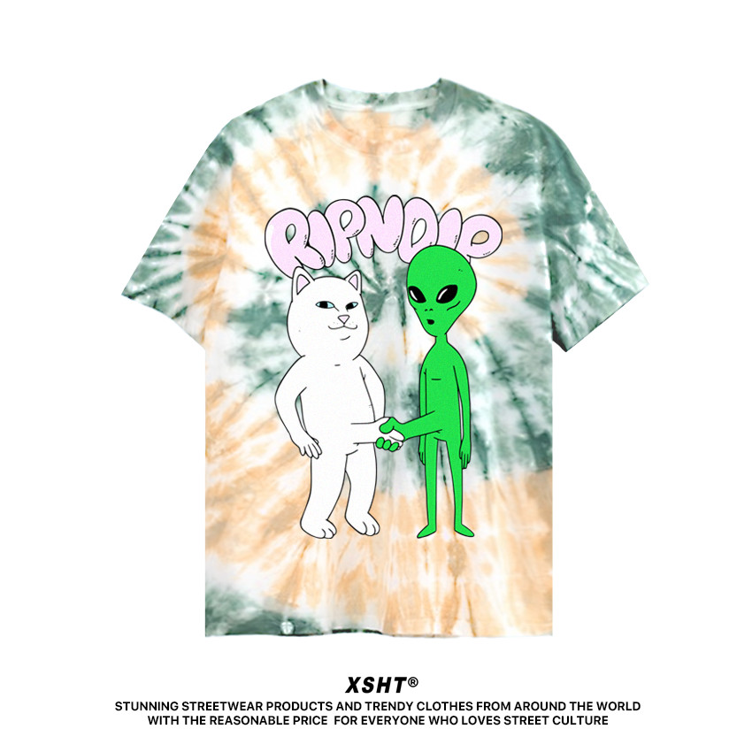 🔥พร้อมส่ง🔥 เสื้อ Ripndip Tie Dye Wednesday Tee - Multi Colors (เสื้อมัดย้อม) by XSHT