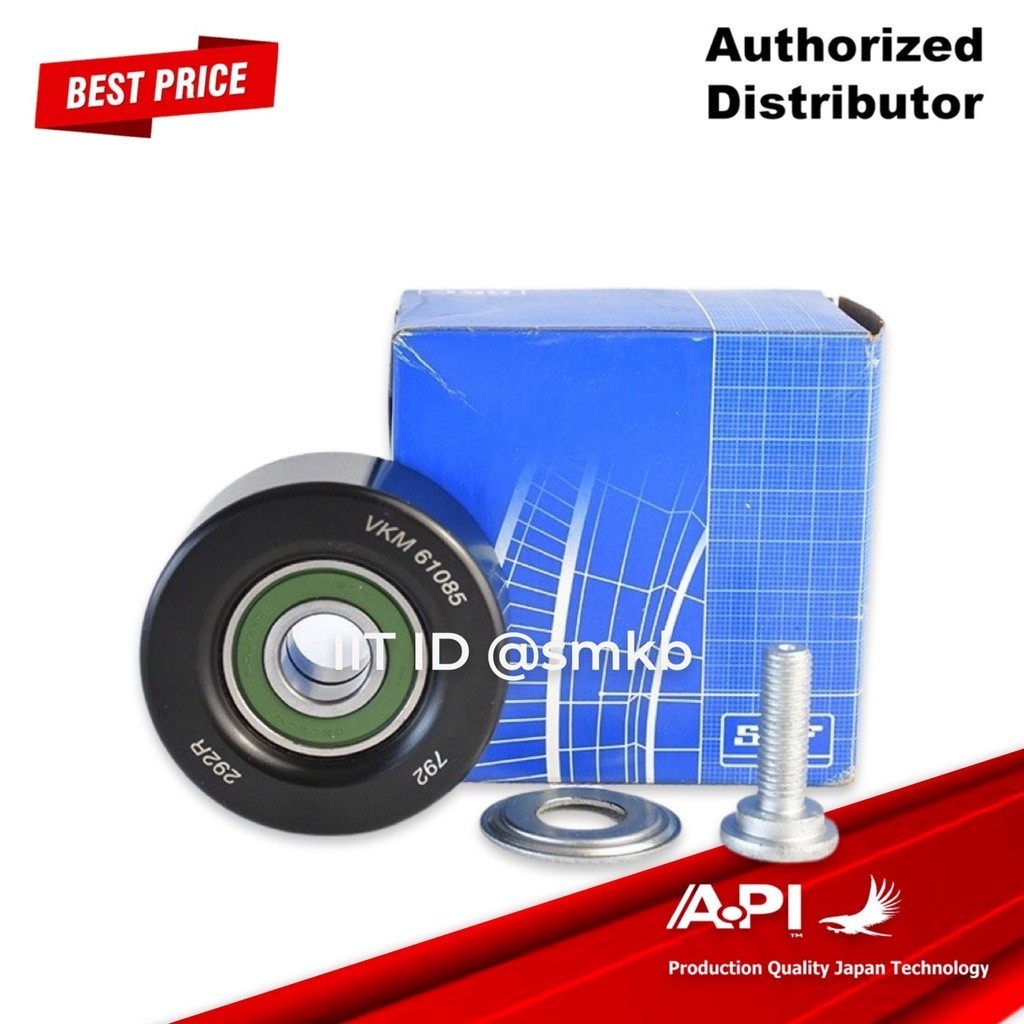 SKF ลูกรอกสายพาน รอกตั้ง VKM61085 โตโยต้า 1-2AZ Camry 2.0/2.4 ACV30-40, Wish 2.0 ANE11 (1662028090, 
