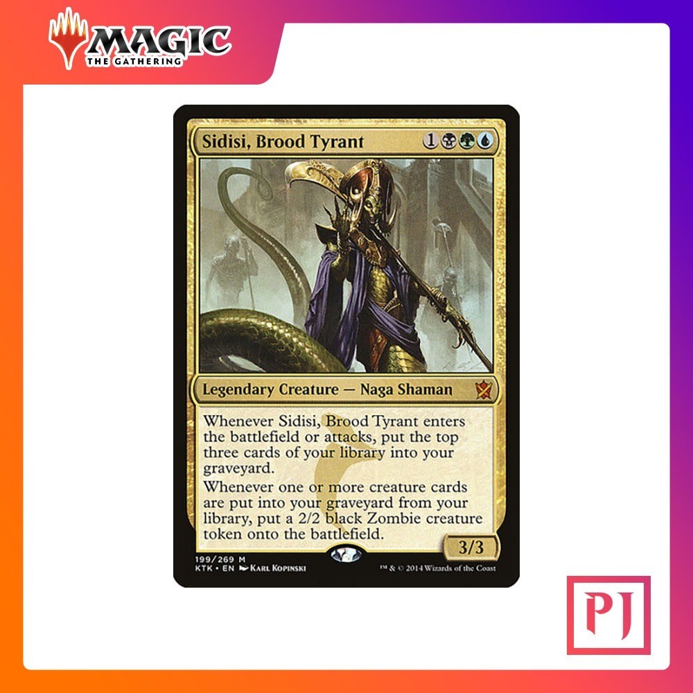 [MTG] Sidisi, Brood Tyrant [KTK] [MULTI] [MYTHIC] [NORMAL] [ENG] (การ์ดเมจิค / Magic the Gathering)