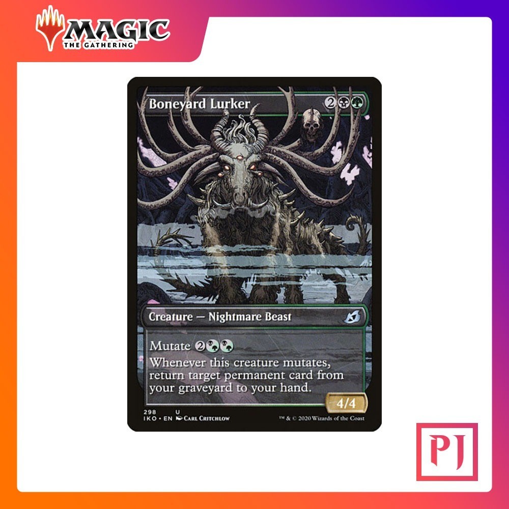 [MTG] Boneyard Lurker (Showcase) [IKO] [MULTI] [UNCOM] [NORMAL] [ENG] (การ์ดเมจิค / Magic the Gather