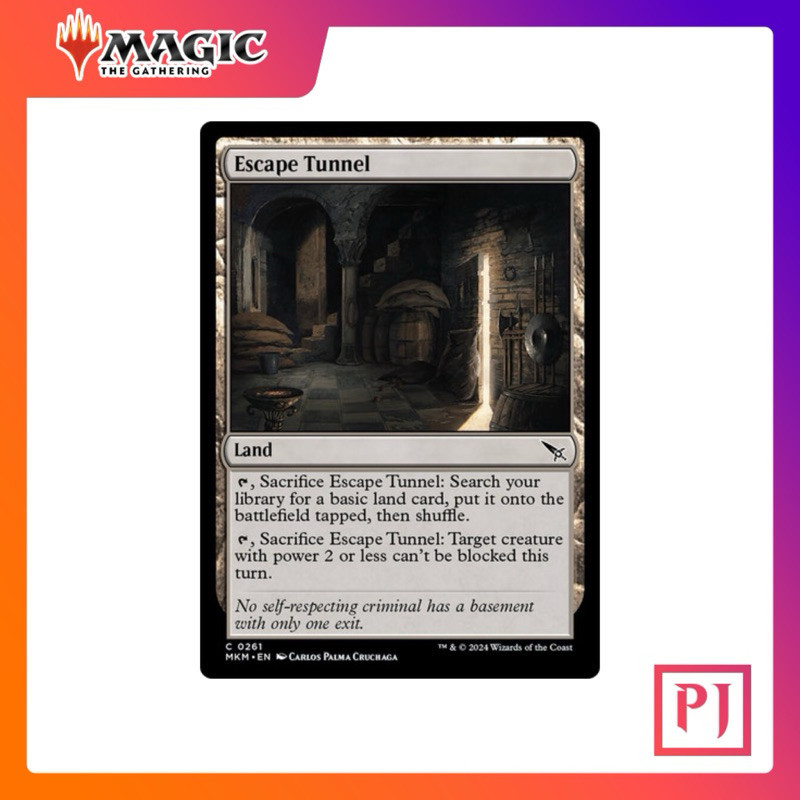 [MTG] Escape Tunnel [MKM] [LAND] [COMMON] [NORMAL] [ENG] (การ์ดเมจิค / Magic the Gathering)