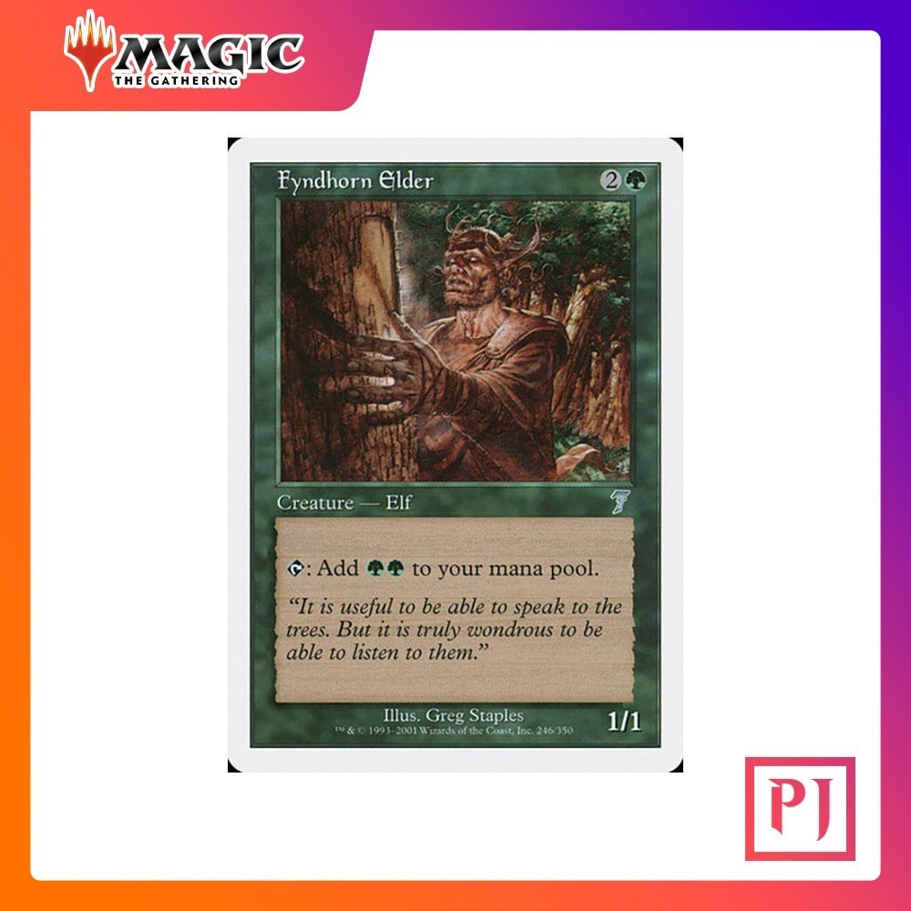 [MTG] Fyndhorn Elder [7TH] [GREEN] [UNCOM] [NORMAL] [ENG] (การ์ดเมจิค / Magic the Gathering)