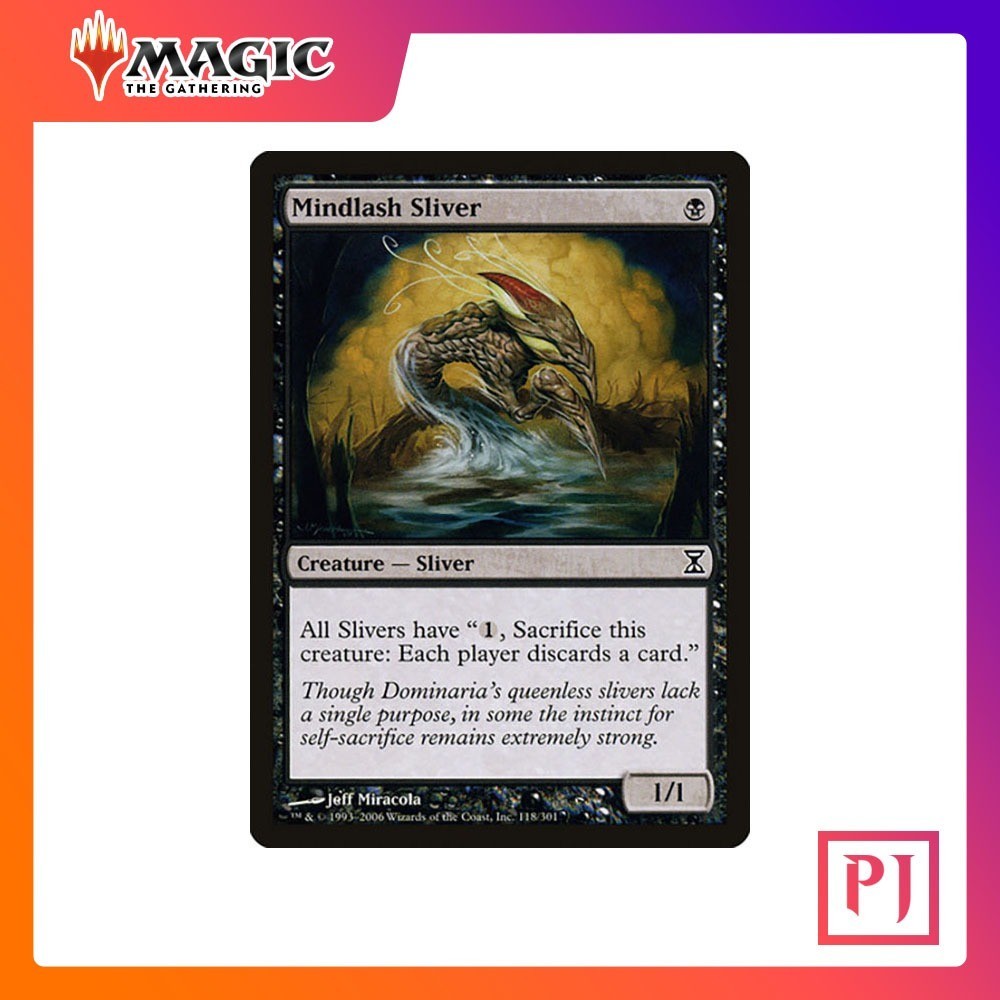 [MTG] Mindlash Sliver [TSP] [BLACK] [COMMON] [NORMAL] [ENG] (การ์ดเมจิค / Magic the Gathering)