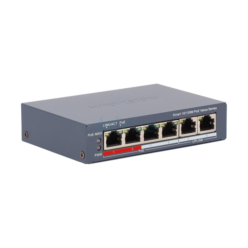 HIKVISION Switching Hub 4 Port DS-3E1106P-EI/M  (5,4 POE) - A0158631