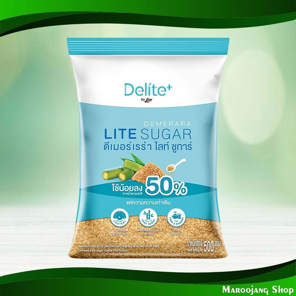 ดีเมอร์เรร่า ไลท์ชูการ์ ดีไลท์พลัส 500ก. Demerreira Light Sugar Delight Plus
